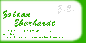 zoltan eberhardt business card