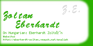 zoltan eberhardt business card